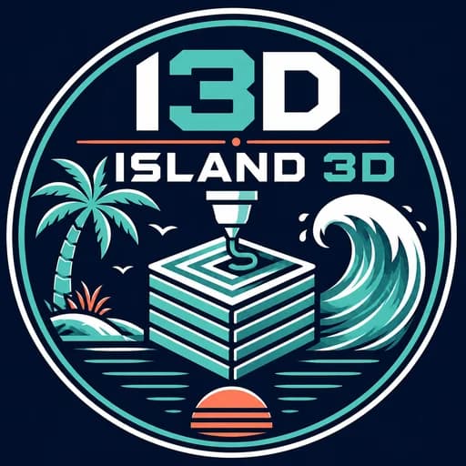 Island 3D logo artwork